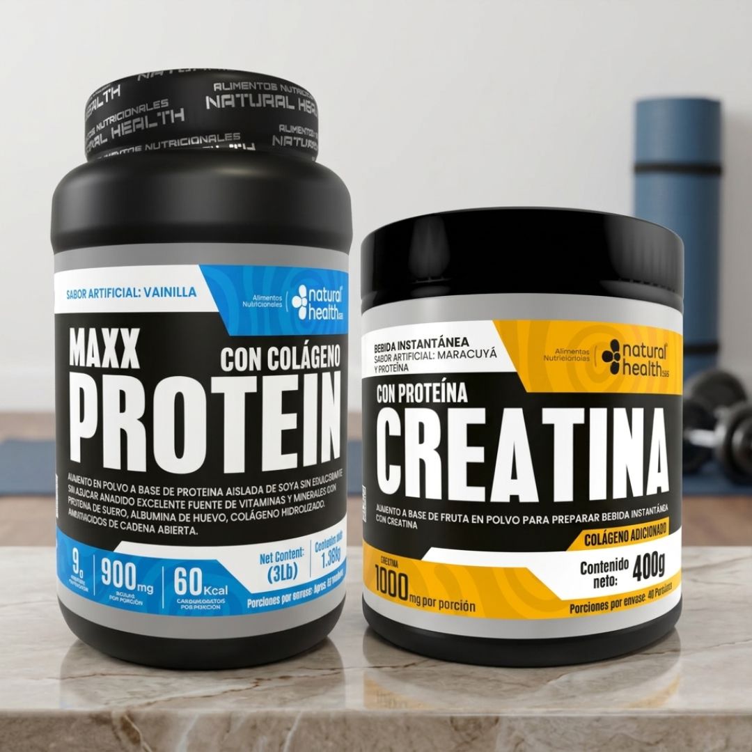 💪 Combo 2 en 1 Proteína + Creatina | Fuerza y Recuperación en un Solo Pack