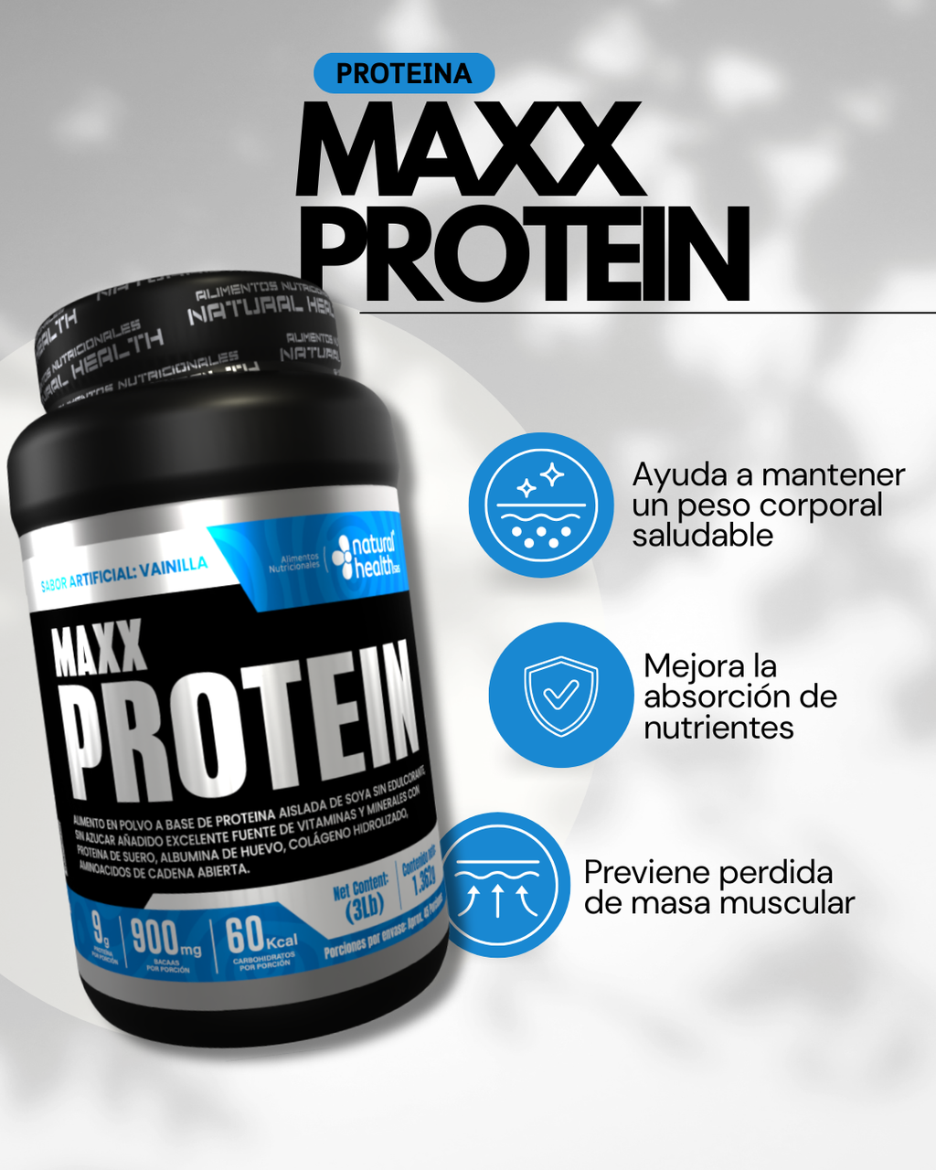 💪 MAXX PROTEIN Proteína Fortificada Para Complementar Tu Nutrición Diaria