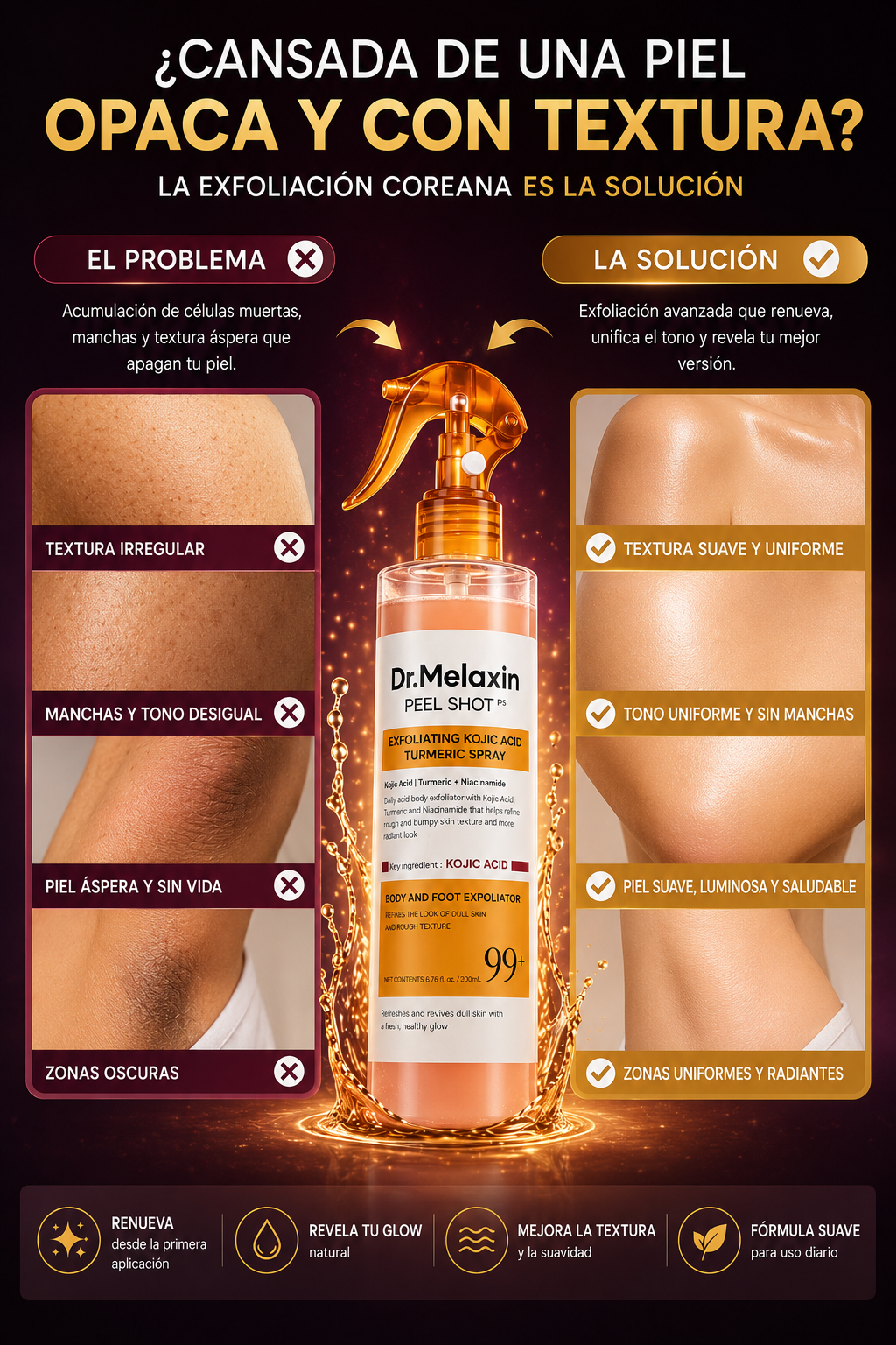 ✨ Dr. Melaxin Peel Shot™: Renueva tu piel, recupera tu confianza,LLÉVATE EL PACK 2X1 POR SOLO $83.000 PESOS 💰