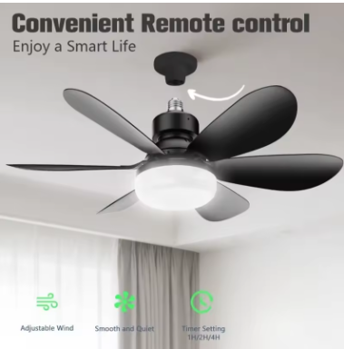 VENTILADOR DE TECHO LED 2 EN 1 CON CONTROL REMOTO