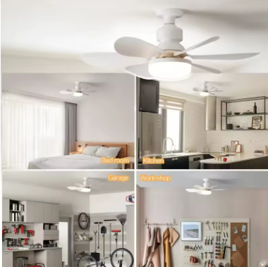 VENTILADOR DE TECHO LED 2 EN 1 CON CONTROL REMOTO