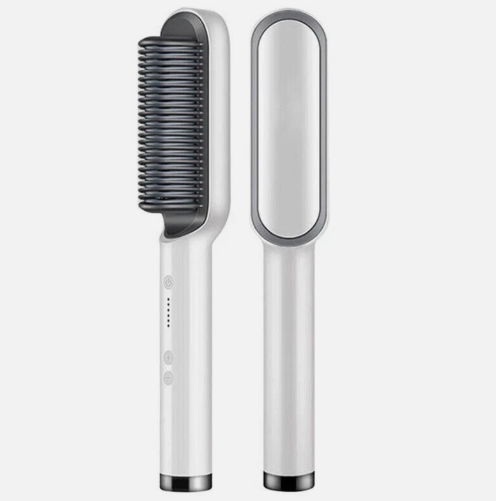 ✨ Plancha de Pelo 2 en 1 – Cepillo Alisador y Rizador Profesional