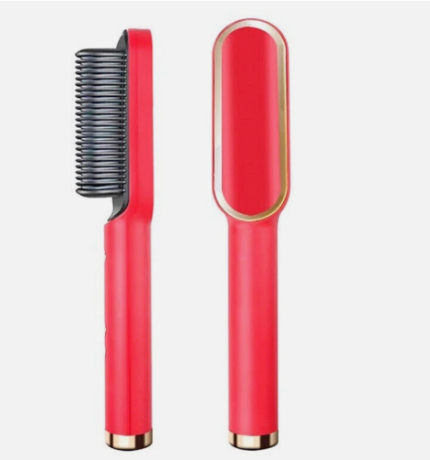✨ Plancha de Pelo 2 en 1 – Cepillo Alisador y Rizador Profesional