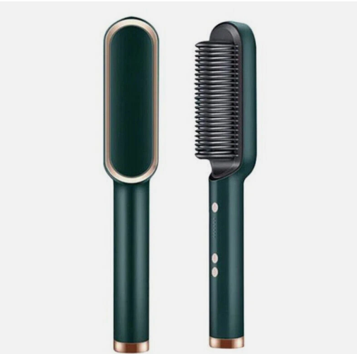 ✨ Plancha de Pelo 2 en 1 – Cepillo Alisador y Rizador Profesional