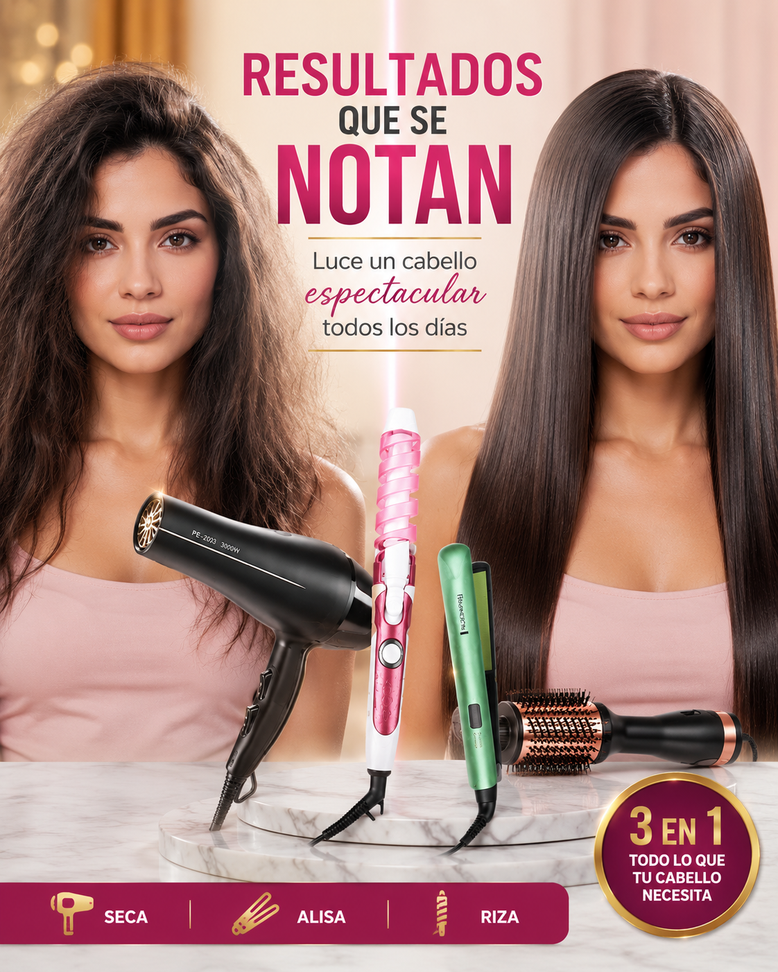 COMBO DE BELLEZA 3 EN 1 PRO
