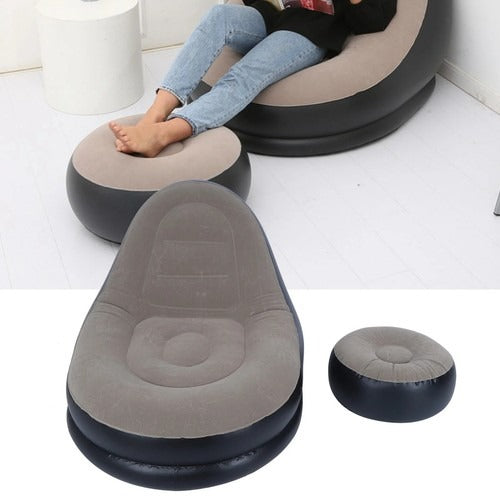 SILLÓN INFLABLE PREMIUM + REPOSAPIÉS