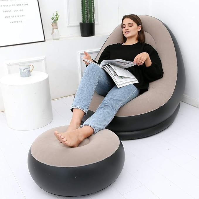 SILLÓN INFLABLE PREMIUM + REPOSAPIÉS