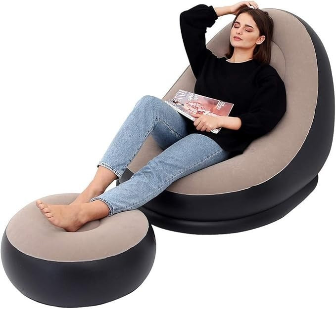 SILLÓN INFLABLE PREMIUM + REPOSAPIÉS