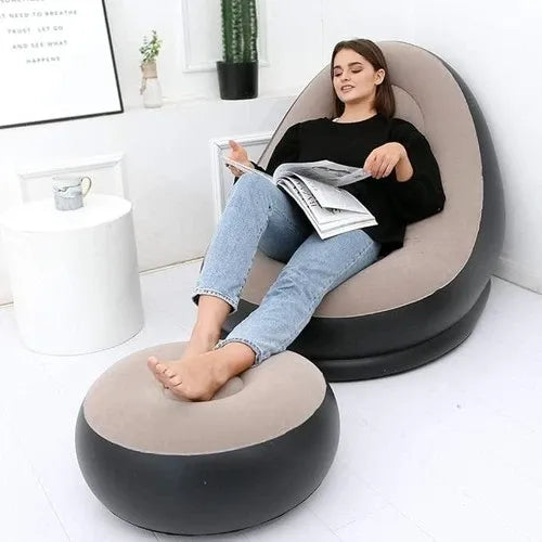 SILLÓN INFLABLE PREMIUM + REPOSAPIÉS