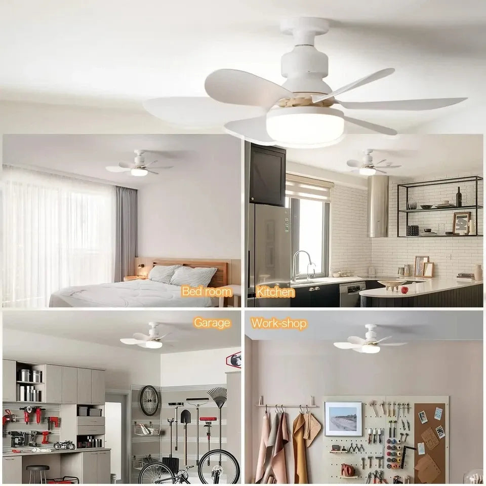 VENTILADOR DE TECHO LED 2 EN 1 CON CONTROL REMOTO